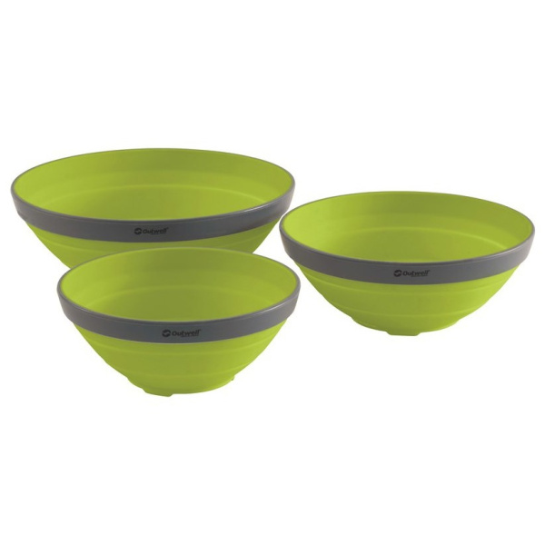 Набор складных мисок Outwell: Collaps Bowl Set (lime green)